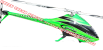 SAB GOBLIN 700 SPEED inkl. Speed Blades - Racing GREEN