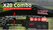 KST X20 SERVO COMBO 3x X20-2208 V8.0 / 1x X20-1035 V3.0 HELI