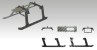 Landegestell mGoblinX f�r Blade mCPX BL, POM-CFK