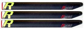MS COMPOSIT 3-BLATT RAPID 710 mm FBL Carbon Hauptrotorblätter