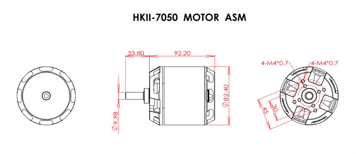 SCORPION HKII-7050-330KV MOTOR - WORLD-OF-HELI